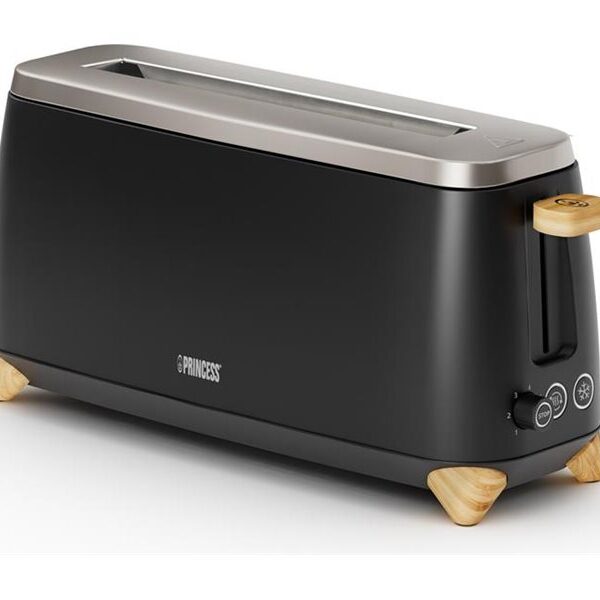 Princess 01.142361.01.001 Pure Toaster, Black/Wood | Princess