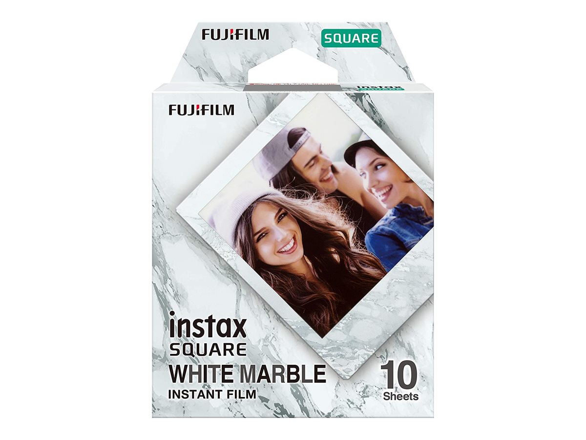 Fujifilm Instax Square Whitemarble (10pl) Instant Film - Image 2