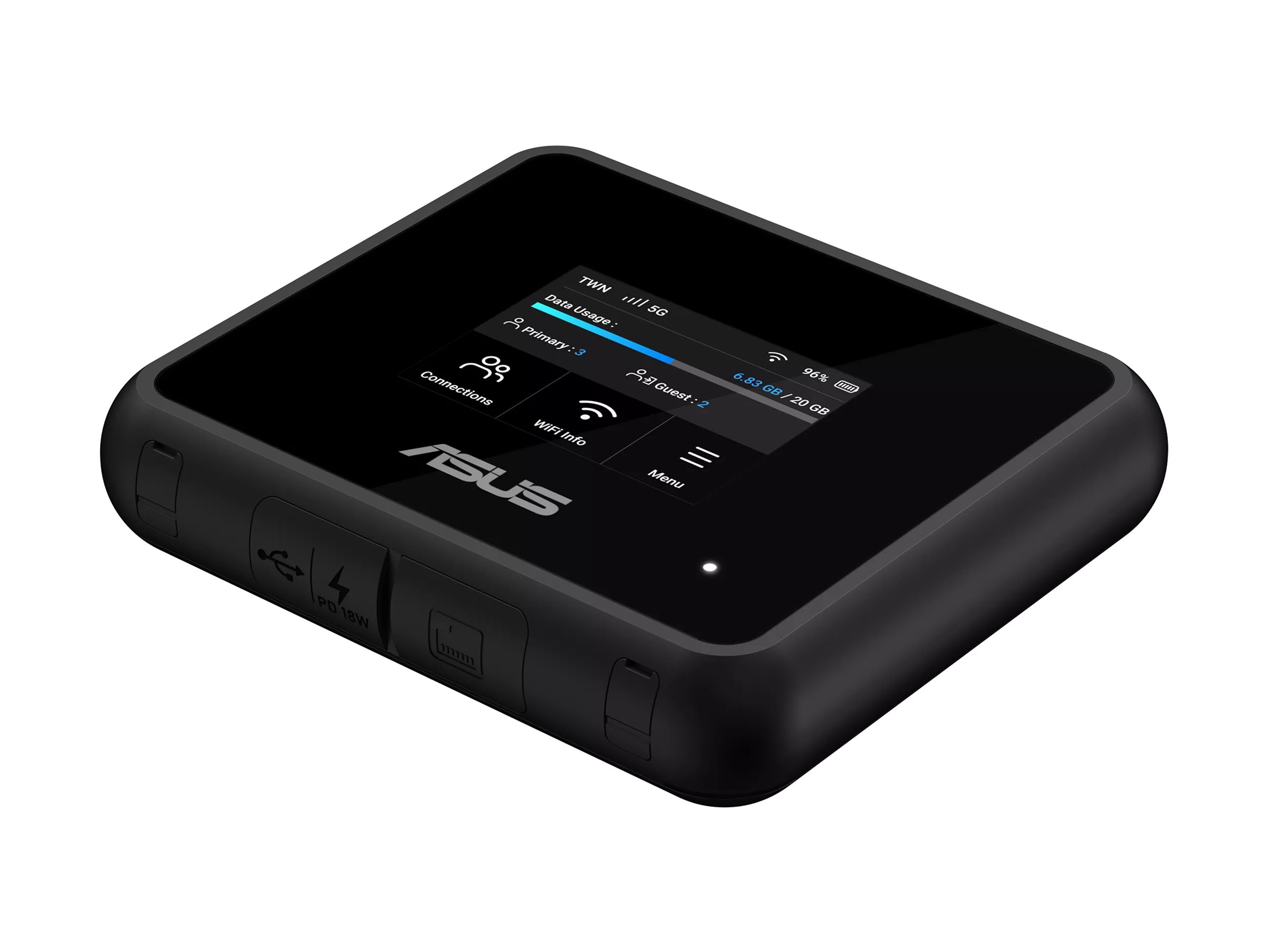 Asus 5G-GO Tri-band, Wi-Fi 7 (802.11 be), Mobile Router | Asus