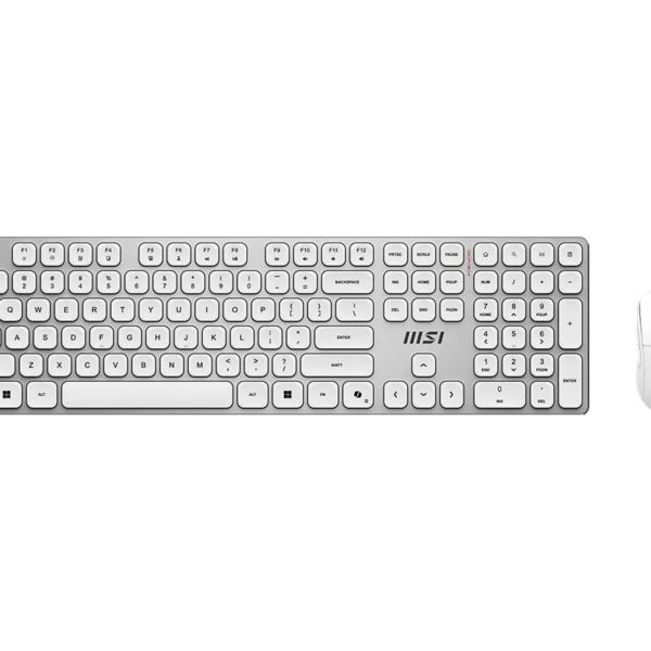 MSI FORGE K210 WIRELESS COMBO WHITE US | Keyboard and Mouse Set | Wireless | Mouse included | US | White