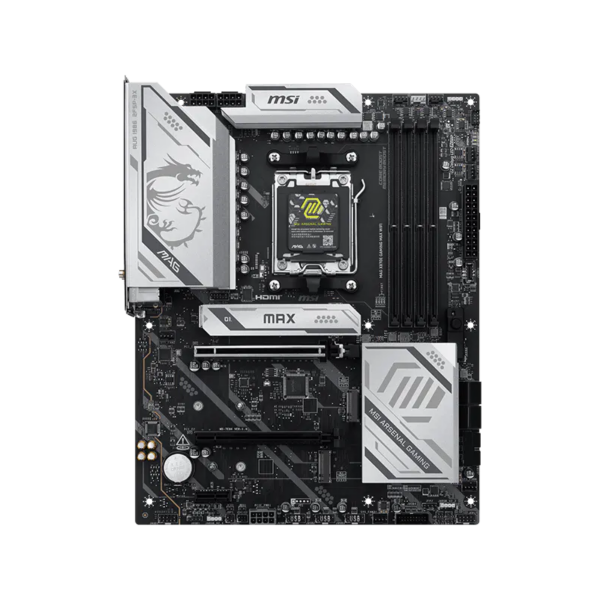 MSI MAG X870E GAMING MAX WIFI | Processor family AMD | Processor socket AM5 | DDR5 | Supported hard disk drive interfaces SATA, M.2 | Number of SATA connectors 4