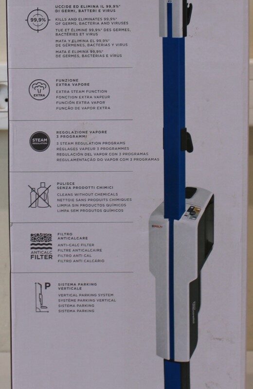 SALE OUT. | Polti Steam mop with integrated portable cleaner | PTEU0305 Vaporetto SV620 Style 2-in-1 | Power 1500 W | Steam pressure Not Applicable bar | Water tank capacity 0.5 L | Blue/White | DAMAGED PACKAGING