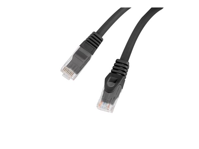 Lanberg | Patchcord Cat.6 UTP LSZH CU | PCU6-10CU-0100-BK | 1 m | Black - Image 3