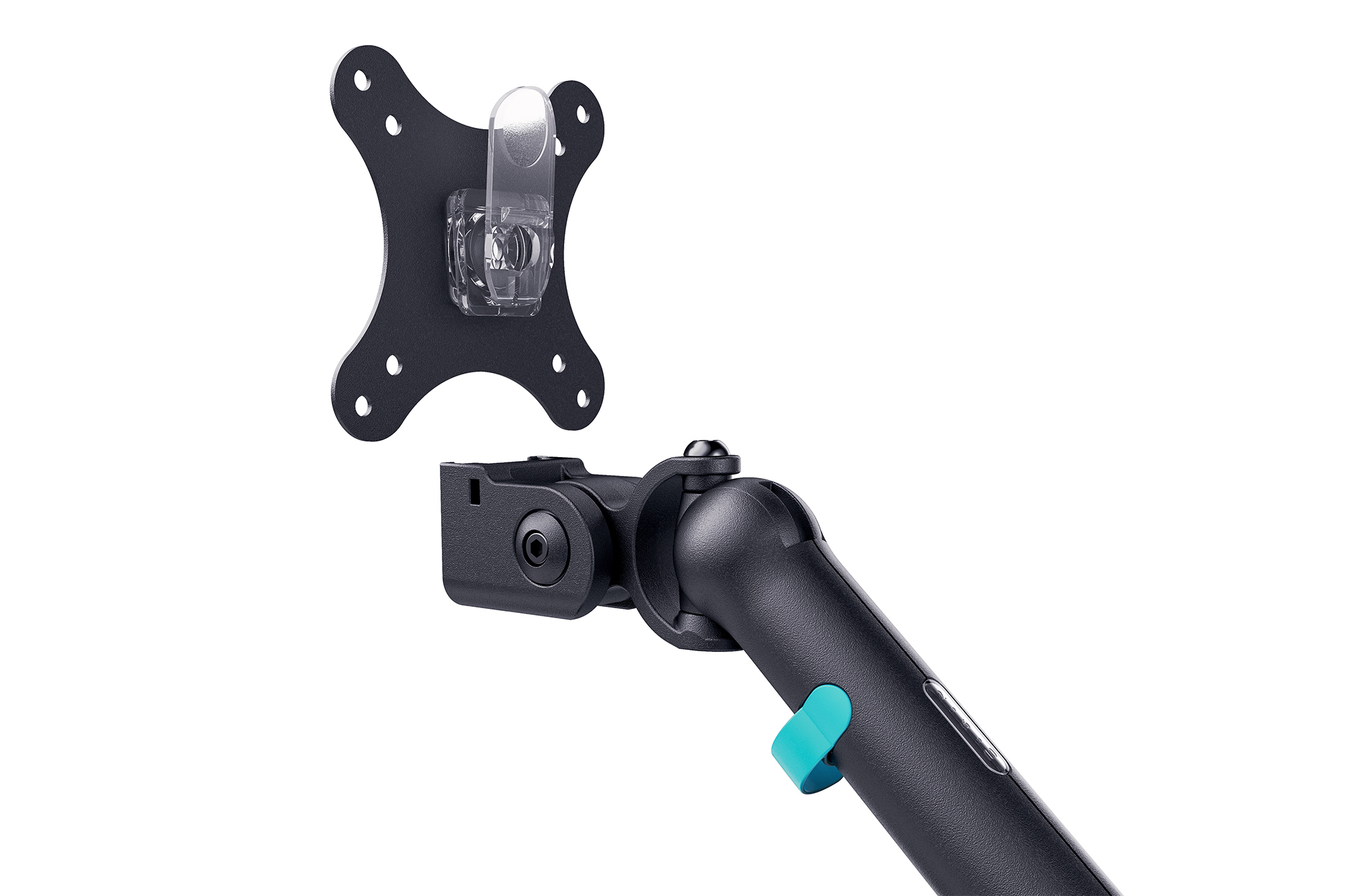 Digitus Desk Mount | Tilt, rotation, pivot | Dual design monitor mount, 2x 35", 2x 10 kg | 35 " | Maximum weight (capacity) 20 kg | Black - Image 5