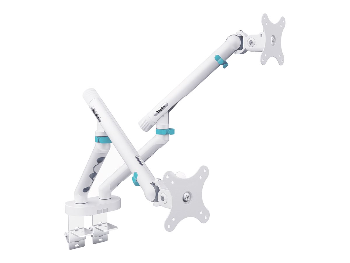 Digitus Desk Mount | Tilt, rotation, pivot | Dual design monitor mount, 2x 35", 2x 10 kg | 35 " | Maximum weight (capacity) 20 kg | White