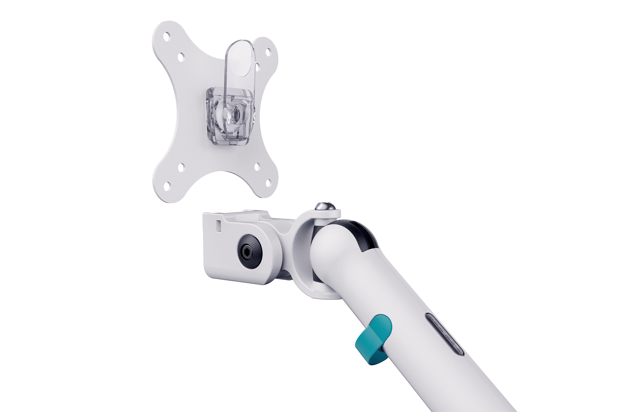 Digitus Desk Mount | Tilt, rotation, pivot | Dual design monitor mount, 2x 35", 2x 10 kg | 35 " | Maximum weight (capacity) 20 kg | White - Image 6