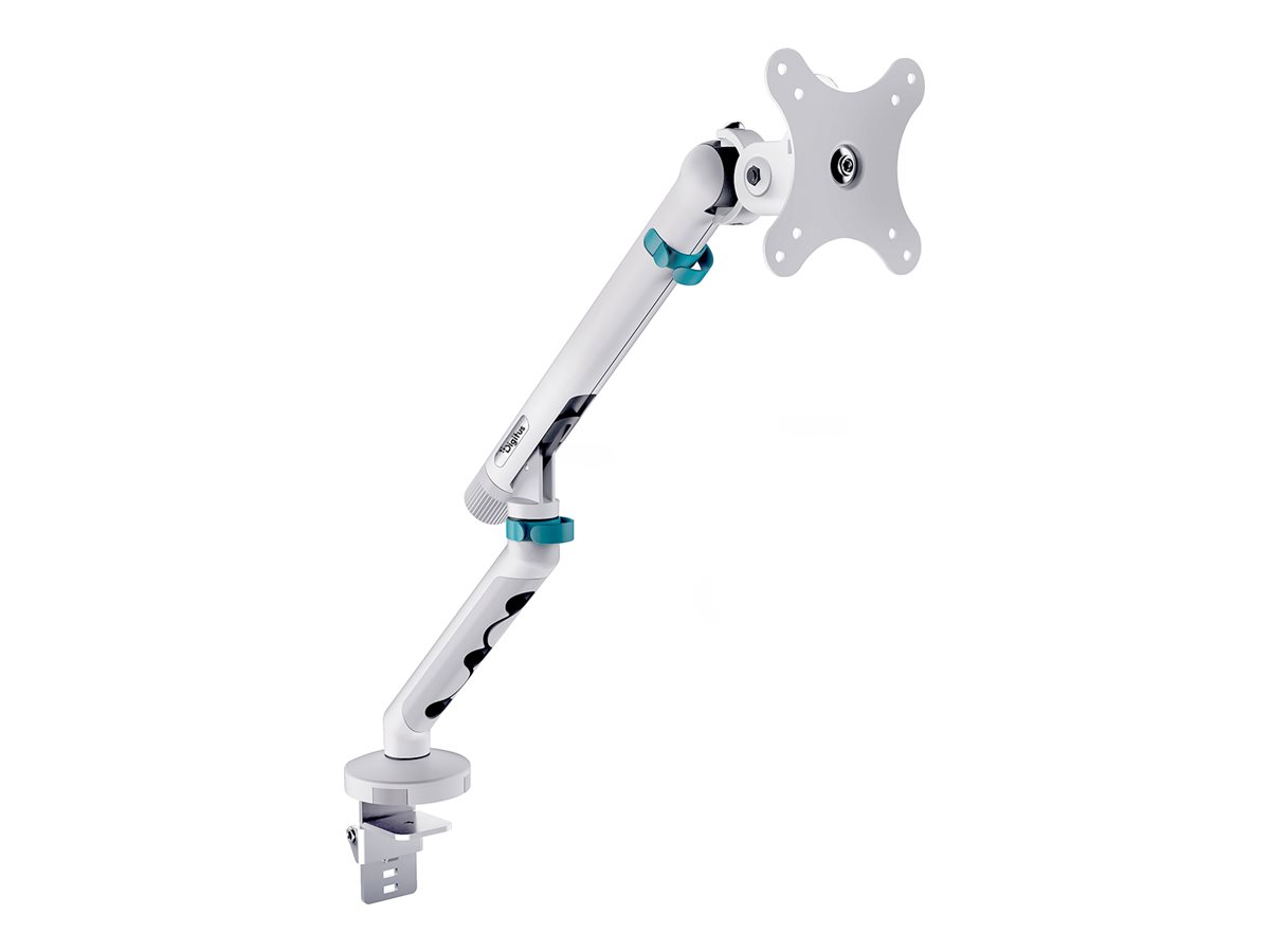 Digitus Desk Mount | Tilt, rotation, pivot | Single design monitor mount | 35 " | Maximum weight (capacity) 10 kg | White