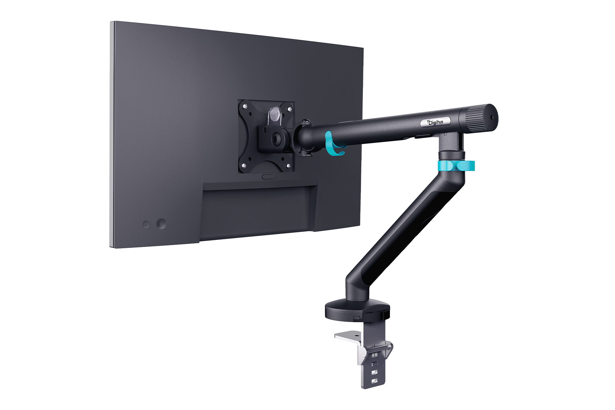 Digitus Desk Mount | Tilt, rotation, pivot | Single design monitor mount | 35 " | Maximum weight (capacity) 10 kg | Black - Image 3
