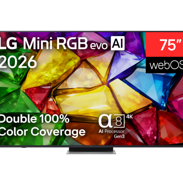 LG 4K evo AI Mini RGB TV | 75MRGB87B3B | 75 | Smart TV | webOS | UHD | Black