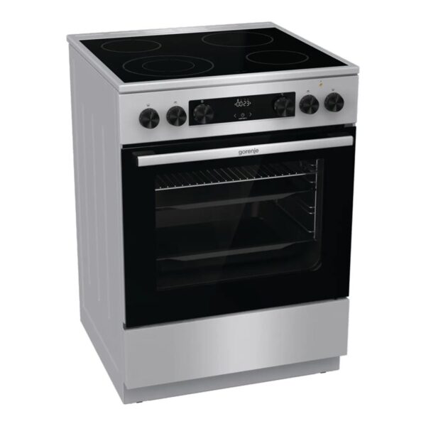 Gorenje GECS6C70XC | Cooker | Hob type Ceramic | Oven type Electric | Stainless steel | Width 60 cm | Grilling | Depth 60 cm | 71 L