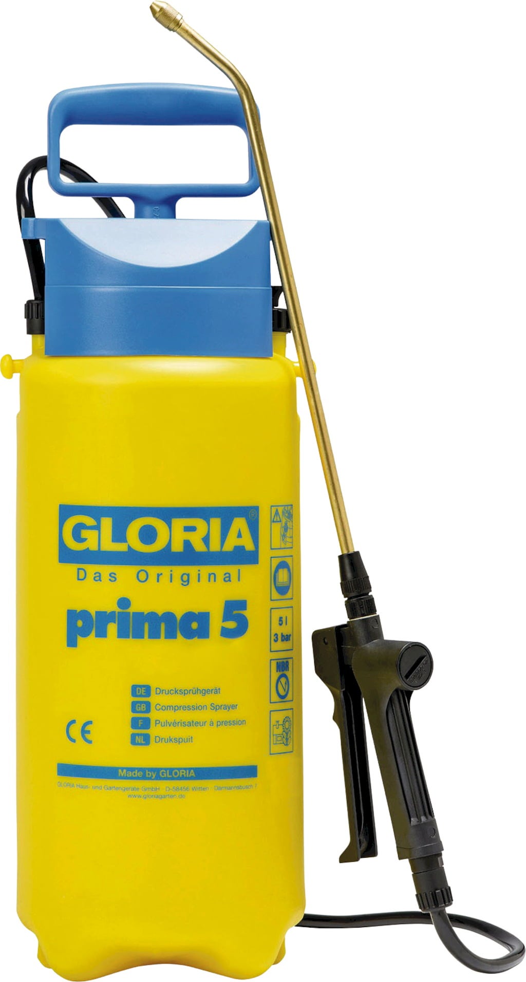 Gloria | Pressure Garden Sprayer | PRIMA 5 GLORIA | 3 bar