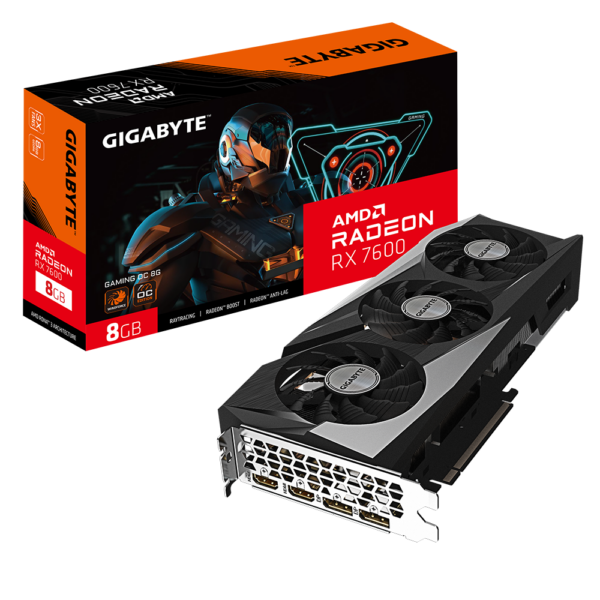 Gigabyte Radeon RX 7600 GAMING OC 8G | AMD | 8 GB | Radeon RX 7600 | GDDR6 | HDMI ports quantity 2 | PCI-E 4.0