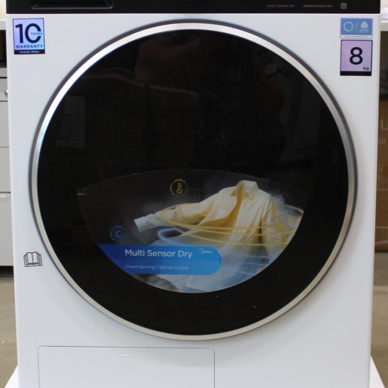 SALE OUT. | Midea Dryer Machine | MD205H80BW/W-BK | Energy efficiency class C | Front loading | 8 kg | LED | Depth 60 cm | White | DAMAGED INNER PACKAGING, DEMO - Image 4