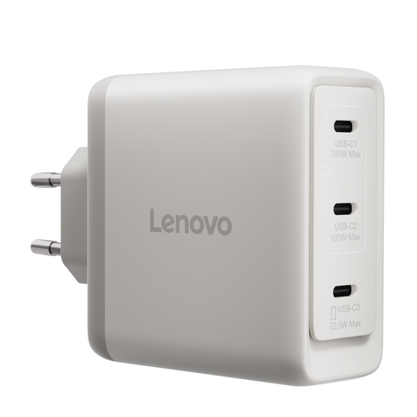 Lenovo Accessories Multi-port USB-C 100W GaN Charger - EU (Seashell)