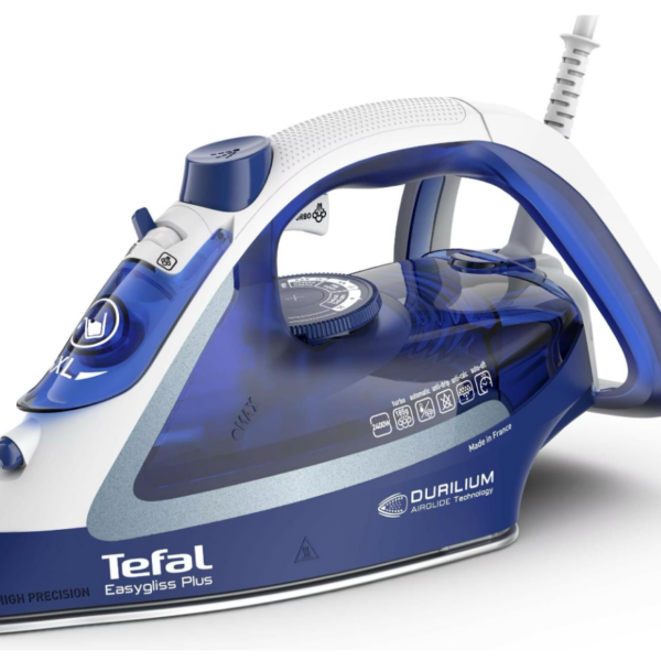 TEFAL | FV5735E0 Easygliss Plus | Steam Iron | 2500 W | Water tank capacity 270 ml | Continuous steam 45 g/min | Steam boost performance 220 g/min | Blue/White