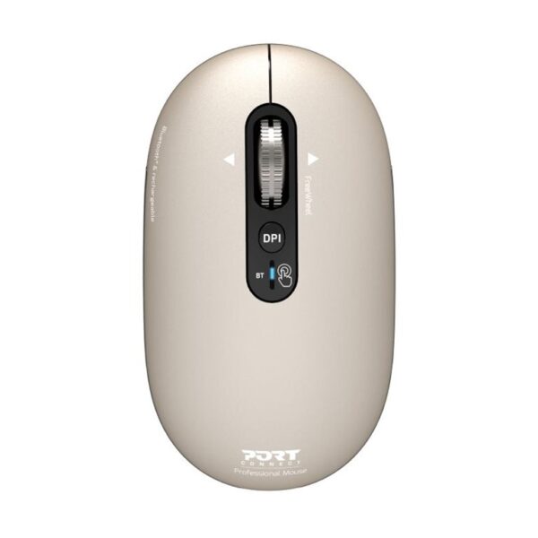 PORT CONNECT Mouse | PURE MAC | Wireless | Bluetooth | Beige Perle