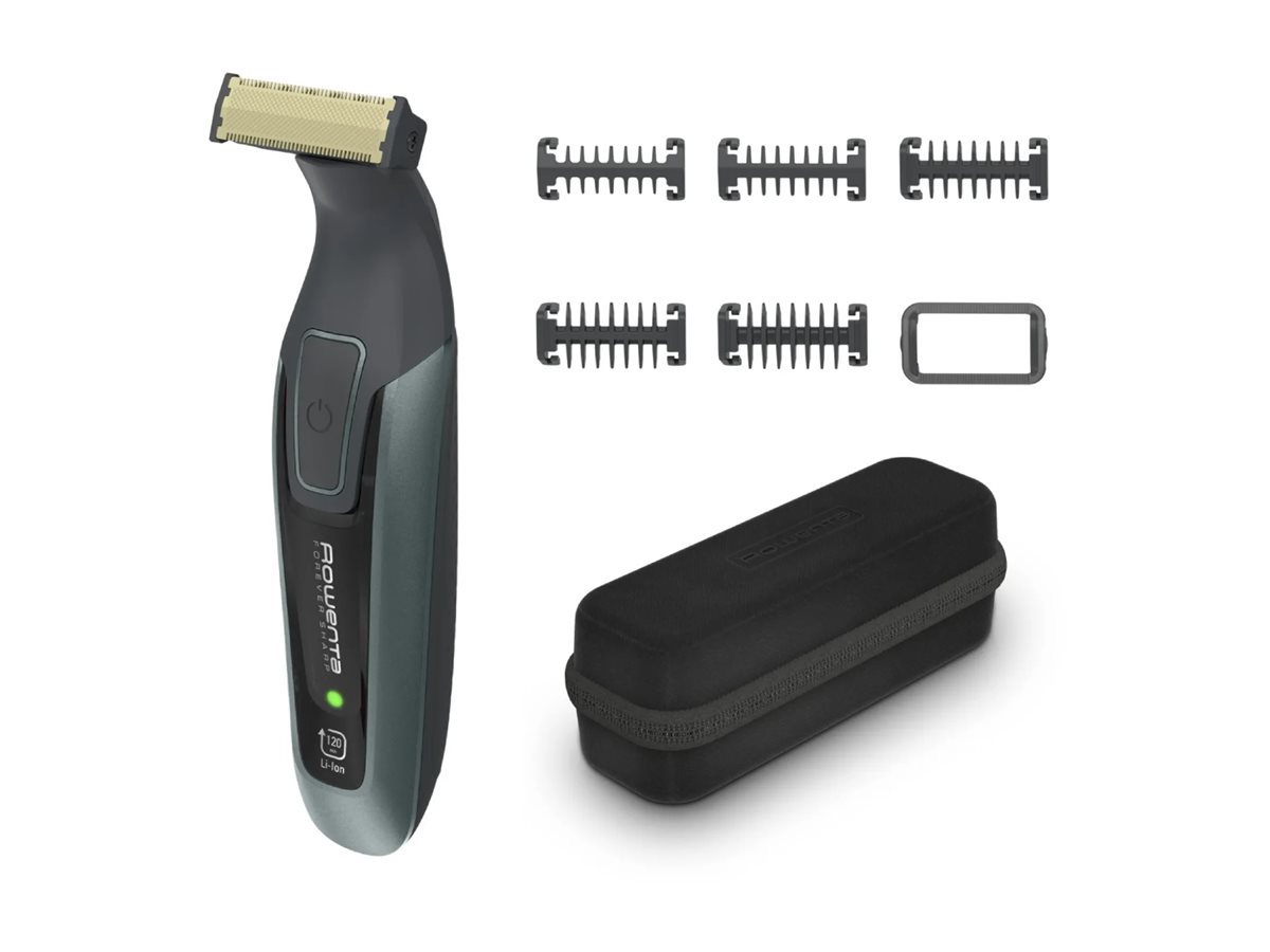 Rowenta Beard Trimmer | TN6044E0 | Cordless | Number of length steps 6 | Wet & Dry | Black/Green - Image 3