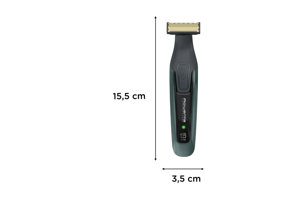 Rowenta Beard Trimmer | TN6044E0 | Cordless | Number of length steps 6 | Wet & Dry | Black/Green - Image 5