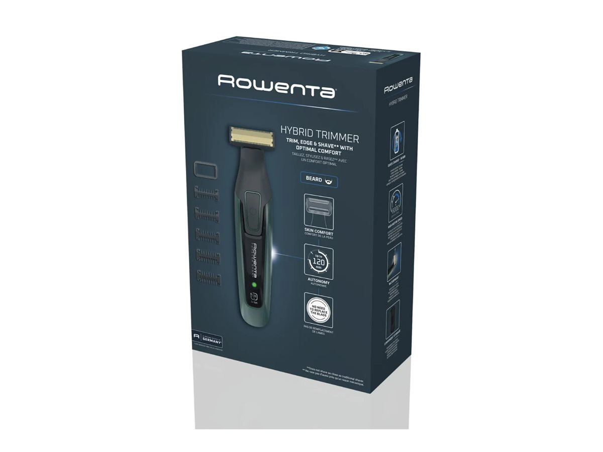 Rowenta Beard Trimmer | TN6044E0 | Cordless | Number of length steps 6 | Wet & Dry | Black/Green - Image 9