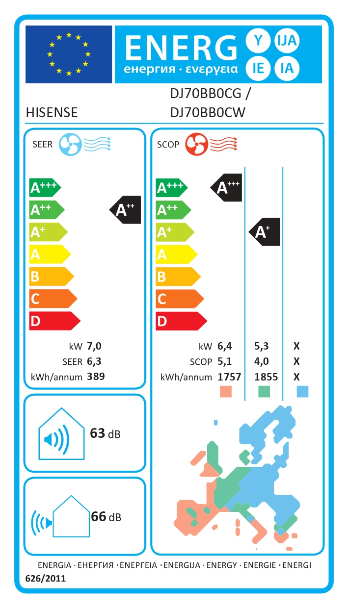 Hisense | DJ70BB0CG | COMFORT indoor unit 7.0/7.1kw for multisplit systems only for 12+kw - Image 7