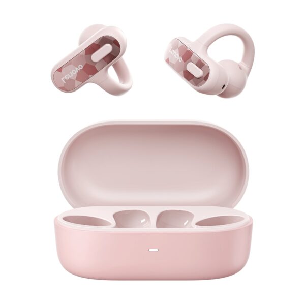Lenovo X500 | Open-Ear Clip-on Earbuds | Built-in microphone | Bluetooth | Pink