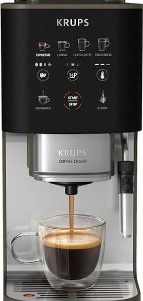 Krups Coffee Crush Experience Coffee maker SA403BE0, Black/Silver | Krups