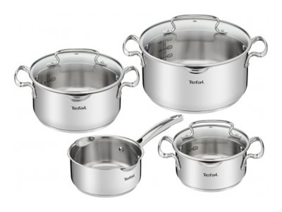 TEFAL | Duetto+ Stewpots set, 7 pcs | G719S734 | Stainless steel | Dishwasher proof | Lid included | Stainless steel