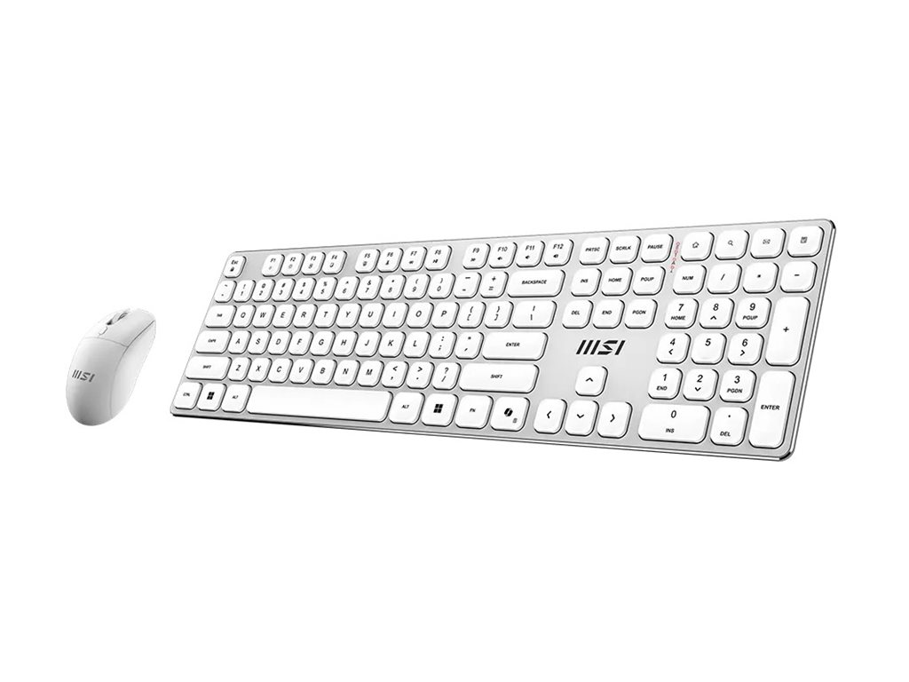 MSI FORGE K210 WIRELESS COMBO WHITE US | Keyboard and Mouse Set | Wireless | Mouse included | US | White - Image 3