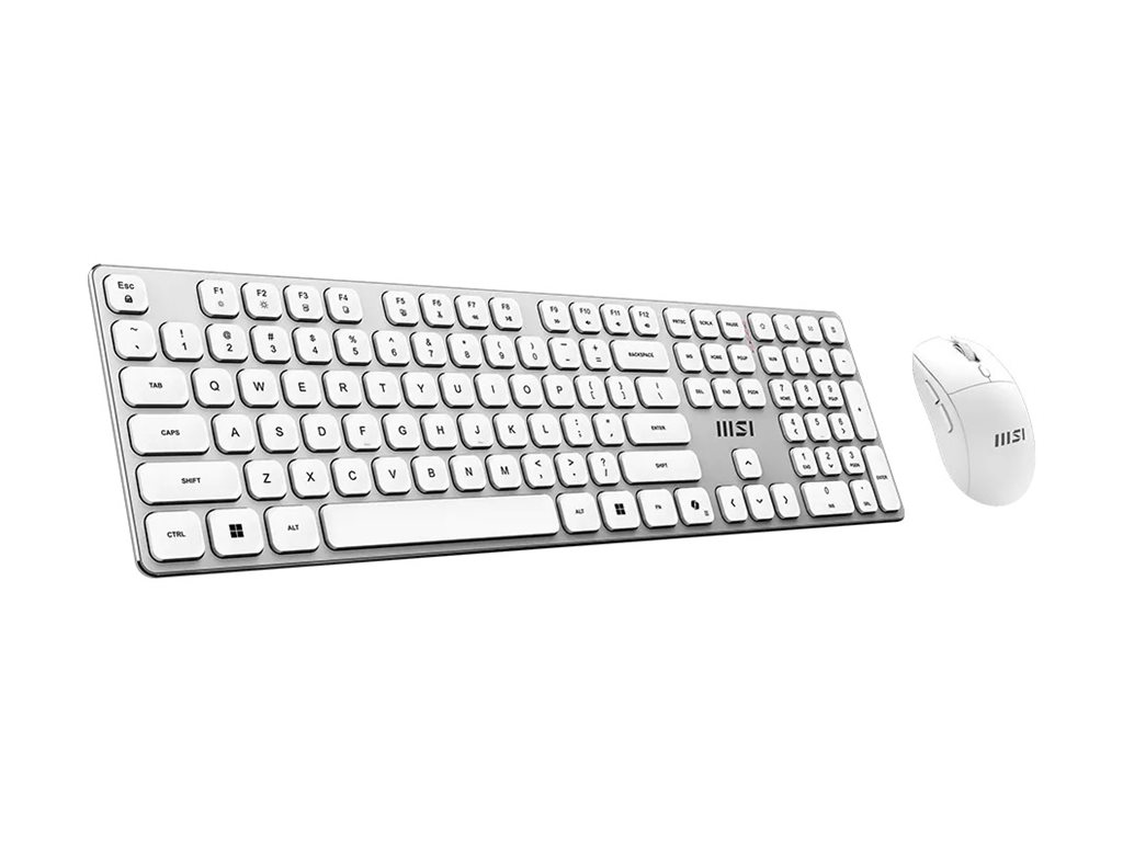 MSI FORGE K210 WIRELESS COMBO WHITE US | Keyboard and Mouse Set | Wireless | Mouse included | US | White - Image 9
