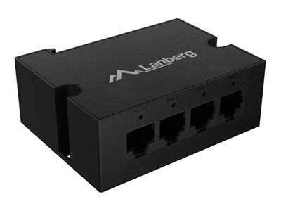 Lanberg | Switch PoE Extender 1xIn 3xOut Fast Ethernet Din Rail at 30W metal clips | DIN-FE4-AT-30W - Image 3