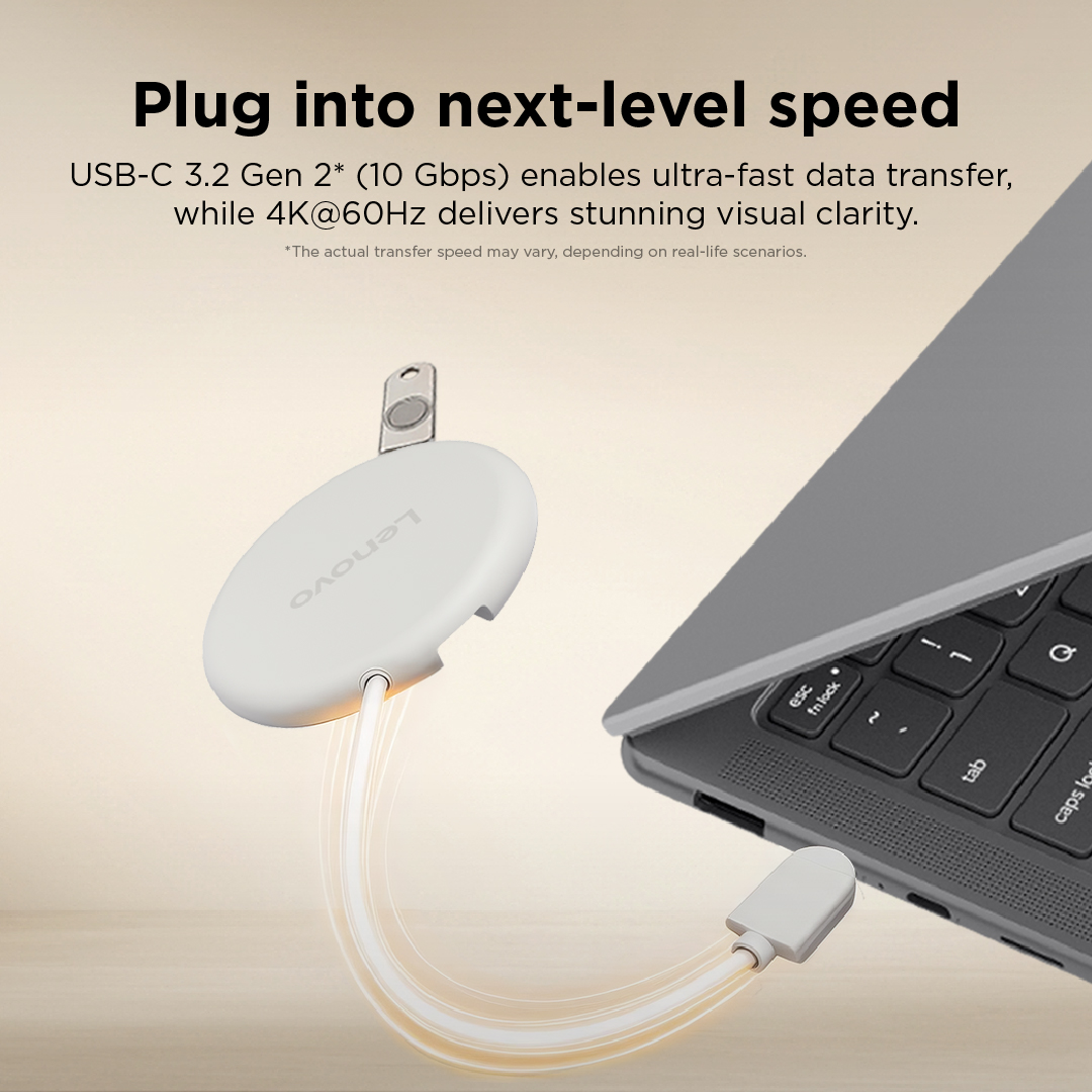 Lenovo Slim USB-C 3.2 Hub | HDMI, USB-C, USB-A | 65 W | Hub - Image 11