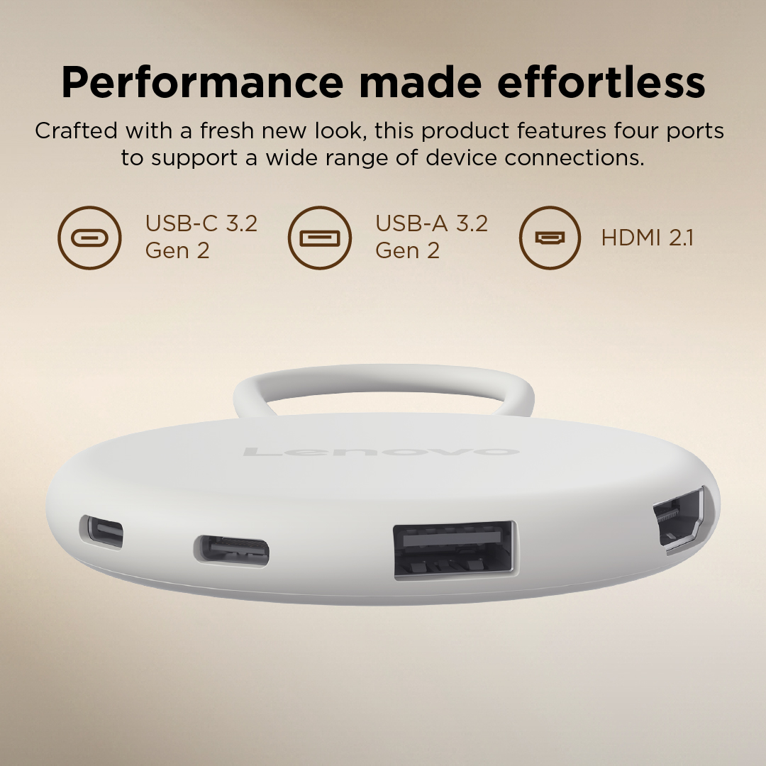 Lenovo Slim USB-C 3.2 Hub | HDMI, USB-C, USB-A | 65 W | Hub - Image 12