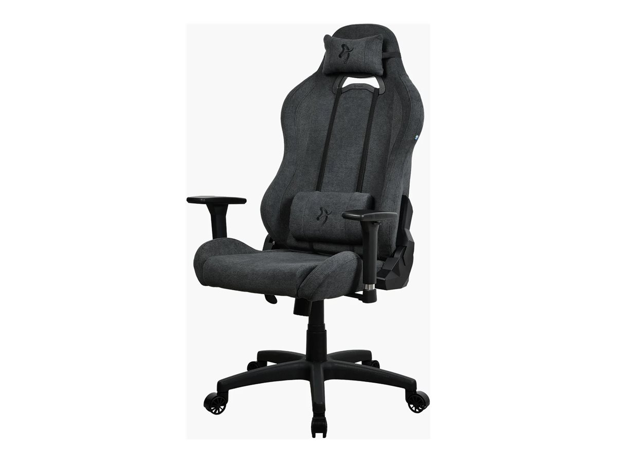 Arozzi Torretta SoftFabric | Gaming Chair | Frame material: Metal; Wheel base: Nylon; Cover: SoftFabric | Dark Grey - Image 2