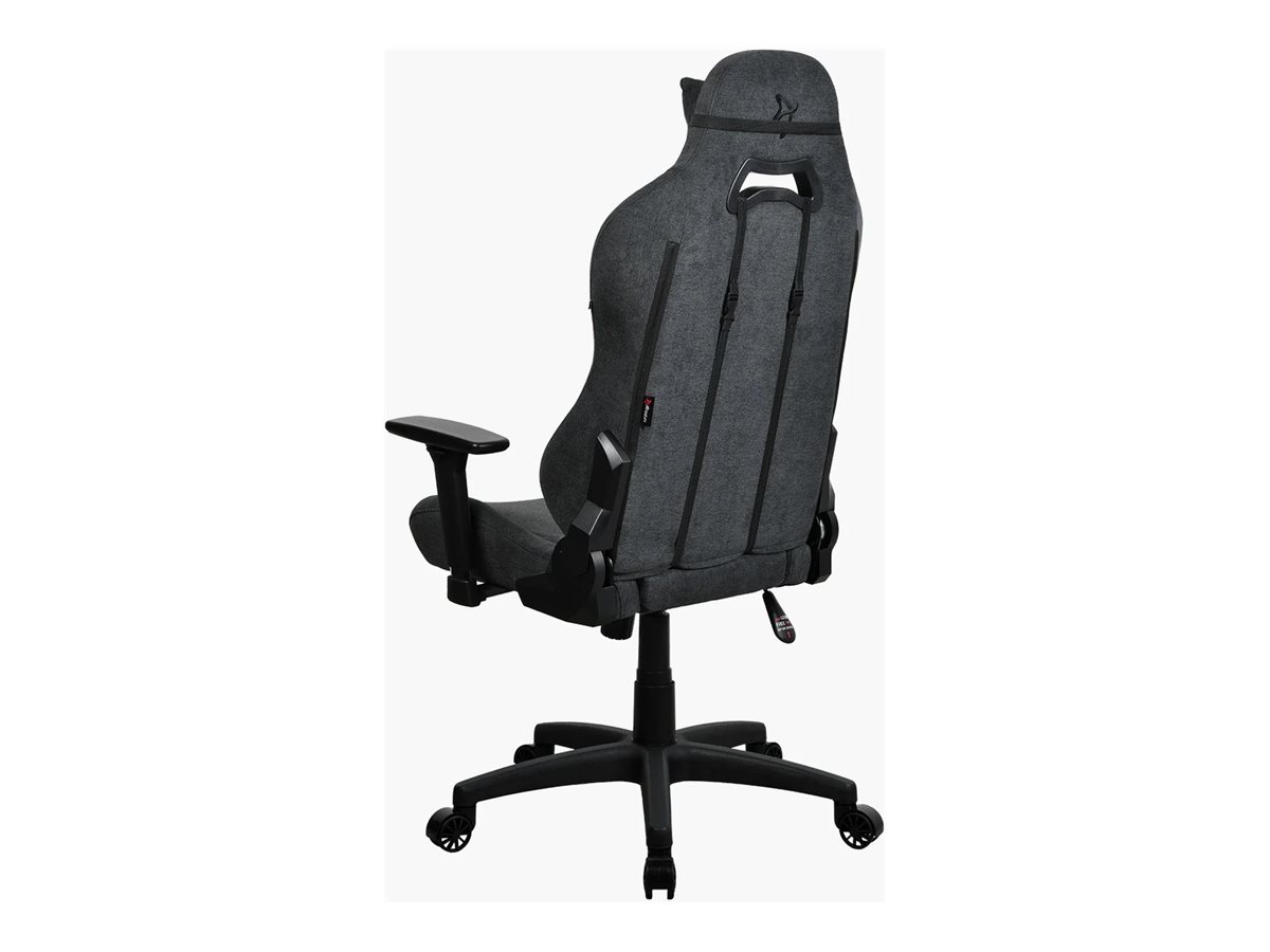 Arozzi Torretta SoftFabric | Gaming Chair | Frame material: Metal; Wheel base: Nylon; Cover: SoftFabric | Dark Grey - Image 8