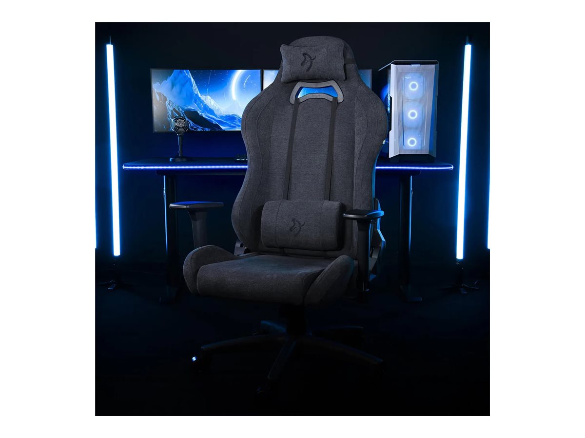 Arozzi Torretta SoftFabric | Gaming Chair | Frame material: Metal; Wheel base: Nylon; Cover: SoftFabric | Dark Grey - Image 10