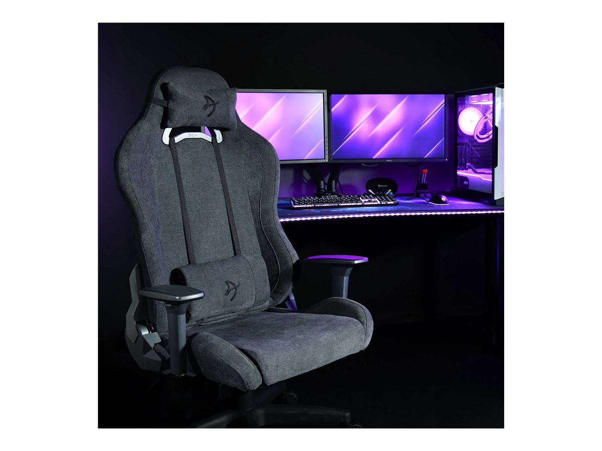 Arozzi Torretta SoftFabric | Gaming Chair | Frame material: Metal; Wheel base: Nylon; Cover: SoftFabric | Dark Grey - Image 12