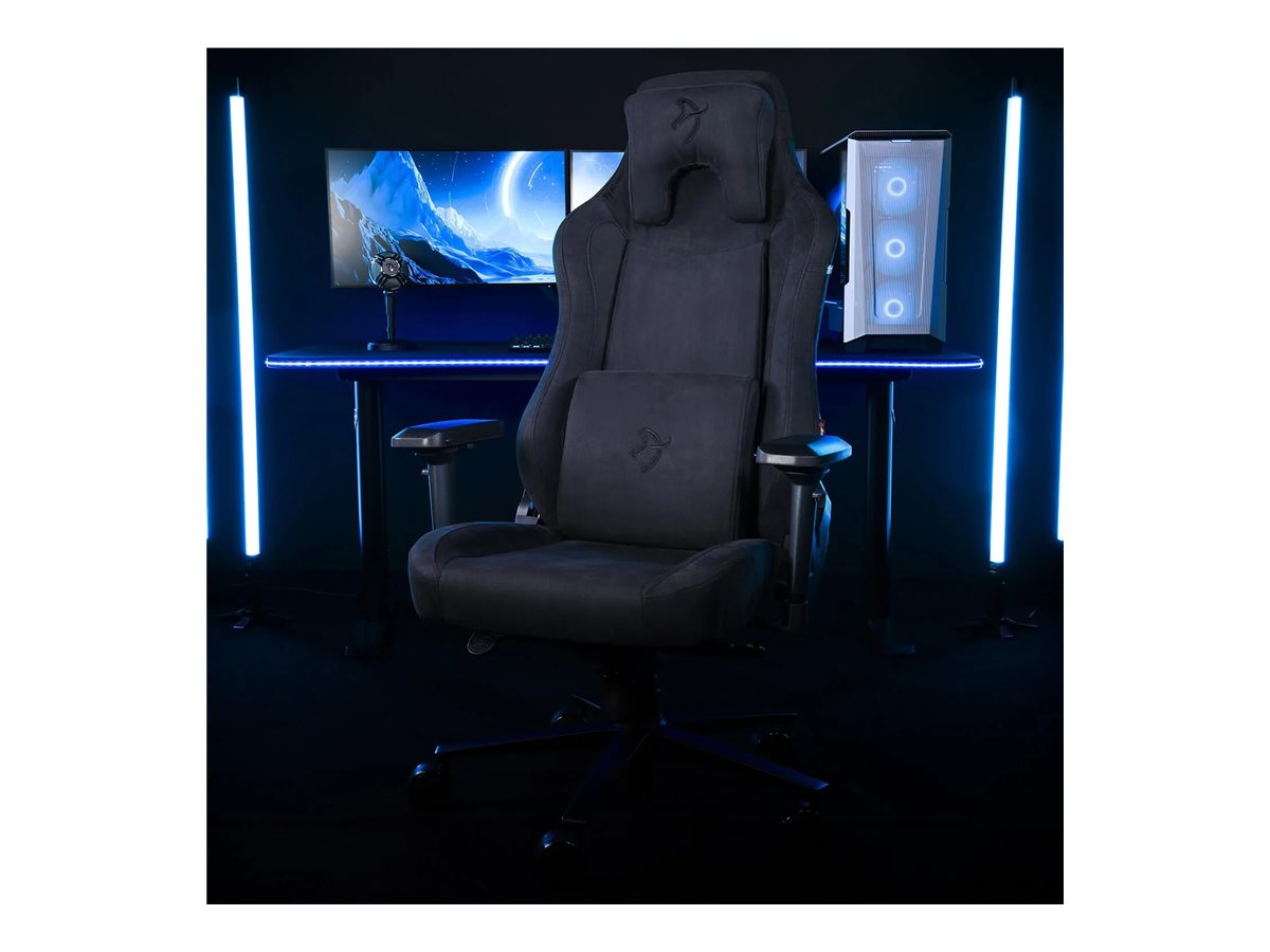 Arozzi Vernazza SuperSoft | Gaming Chairs | Frame material: Metal; Wheel base: Aluminium; Upholstery: Microfiber fabric made with very fine synthetic fibers | Pure Black - Image 6