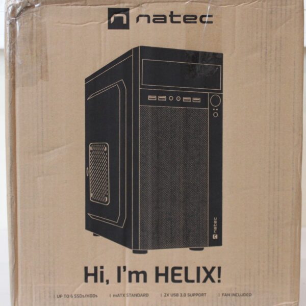 SALE OUT. | Natec | PC Case | Helix Matx | Mini Tower | ATX | Black | DAMAGED PACKAGING