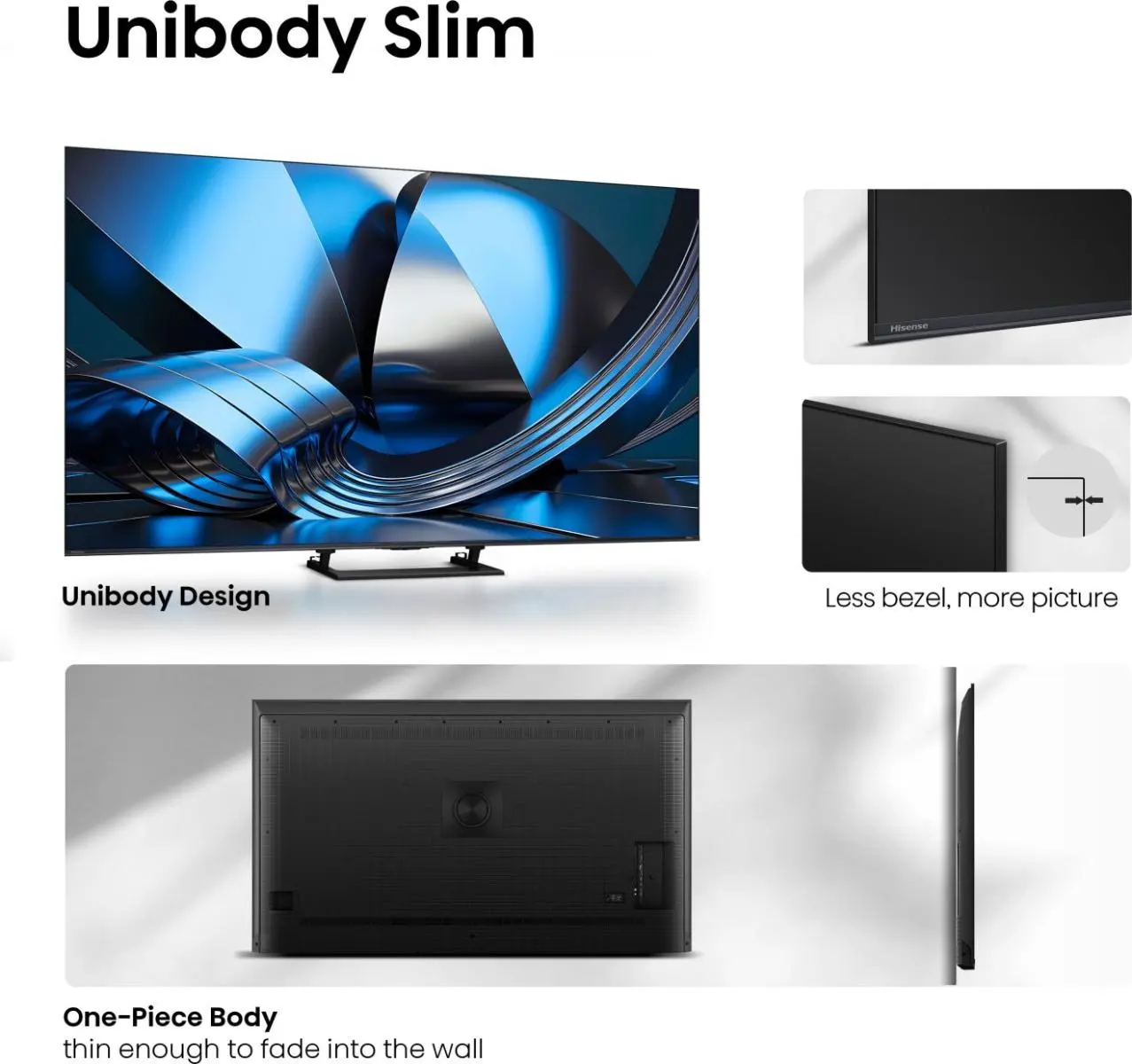 Hisense TV | 55U7SE | 55 | Smart TV | VIDAA Smart OS | UHD | Black - Image 8
