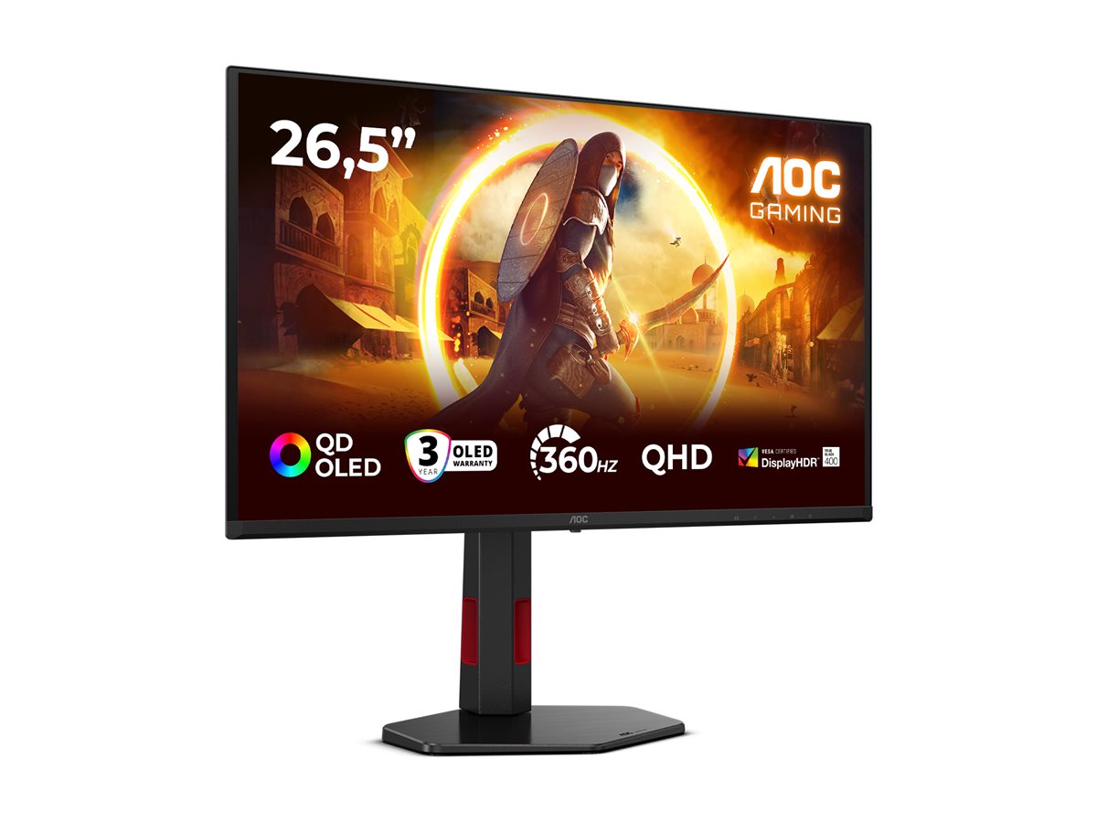 AOC | Q27G4SDR | 27 " | QD-OLED | QHD | 16:9 | 360 Hz | 0.03 ms | 2560 x 1440 pixels | 1000 cd/m² | HDMI ports quantity 2 | Black - Image 19
