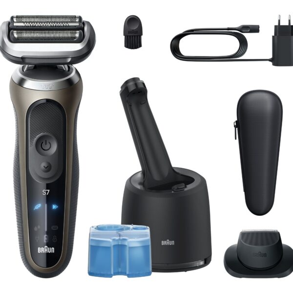Braun 72-C7200cc Series 7 Shaver, Black/Gold | Braun