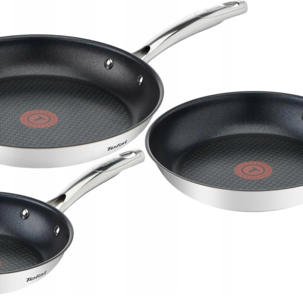 TEFAL | Pan set, 3-pieces | Duetto+ | Frying | Diameter 20/24/28 cm | Suitable for induction hob | Fixed handle