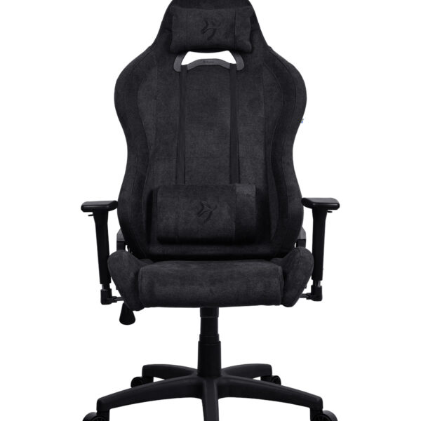 Arozzi Torretta Soft Fabric | Gaming Chair | Metal/Reinforced nylon | Pure Black