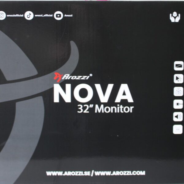 SALE OUT. Arozzi Nova 32" IPS, 180Hz, Computer Monitor - Black | SALE OUT. Arozzi | Nova | 32 " | IPS | QHD | 16:9 | 180 Hz | 1 ms | 2560 x 1440 pixels | 300 cd/m² | HDMI ports quantity 2 | Black | Warranty 24 month(s) | DAMAGED INNER PACKAGING, DEMO