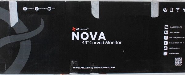 SALE OUT. Arozzi Nova 49" VA, 165Hz - Black | SALE OUT. Arozzi | Nova | 49 " | VA | 32:9 | 165 Hz | 4 ms | 5120 x 1440 pixels | 350 cd/m² | HDMI ports quantity 2 | Black | Warranty 24 month(s) | DAMAGED PACKAGING, SCRATCHED BODY