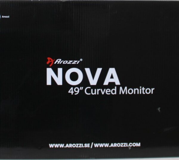 SALE OUT. Arozzi | Nova | 49 " | VA | 32:9 | 165 Hz | 4 ms | 5120 x 1440 pixels | 350 cd/m² | HDMI ports quantity 2 | Black | Warranty 24 month(s) | DAMAGED PACKAGING, MISSING KEY, STICKERS AND USB-C CABLE