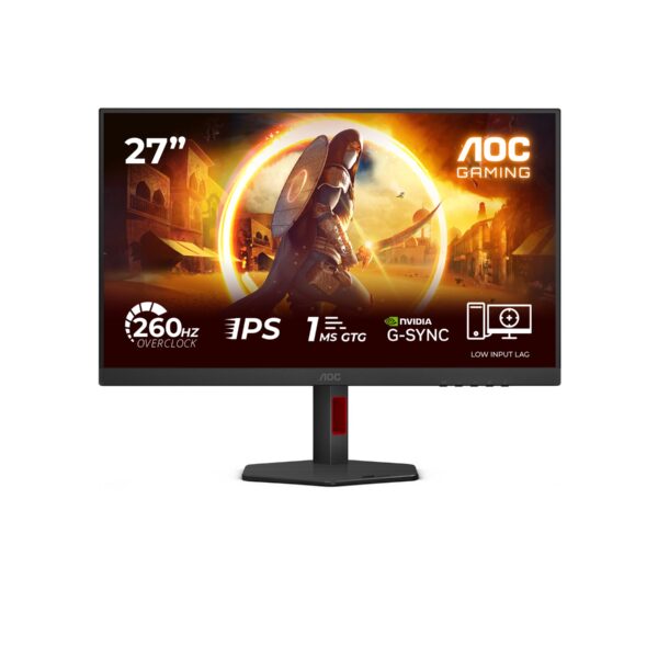 AOC 27G4ZR | 27 " | Fast IPS | FHD | 16:9 | 240 Hz | 1 ms | 1920 x 1080 pixels | 350 cd/m² | HDMI ports quantity 2 | Black