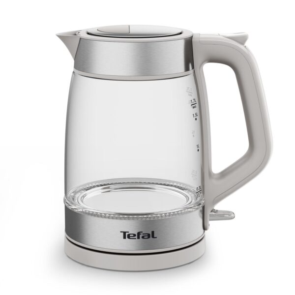TEFAL Kettle | KI605B30 | 2200 W | Electric | 1.7 L | Glass | 360° rotational base | Grey