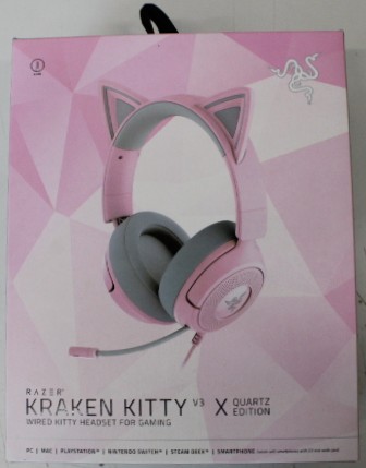 SALE OUT. Razer Kraken Kitty V3 X Headset, Quartz | SALE OUT. Razer Gaming Headset | Kraken Kitty V3 X | Wired | Over-Ear | Microphone | Quartz | DEMO | Warranty 24 month(s)