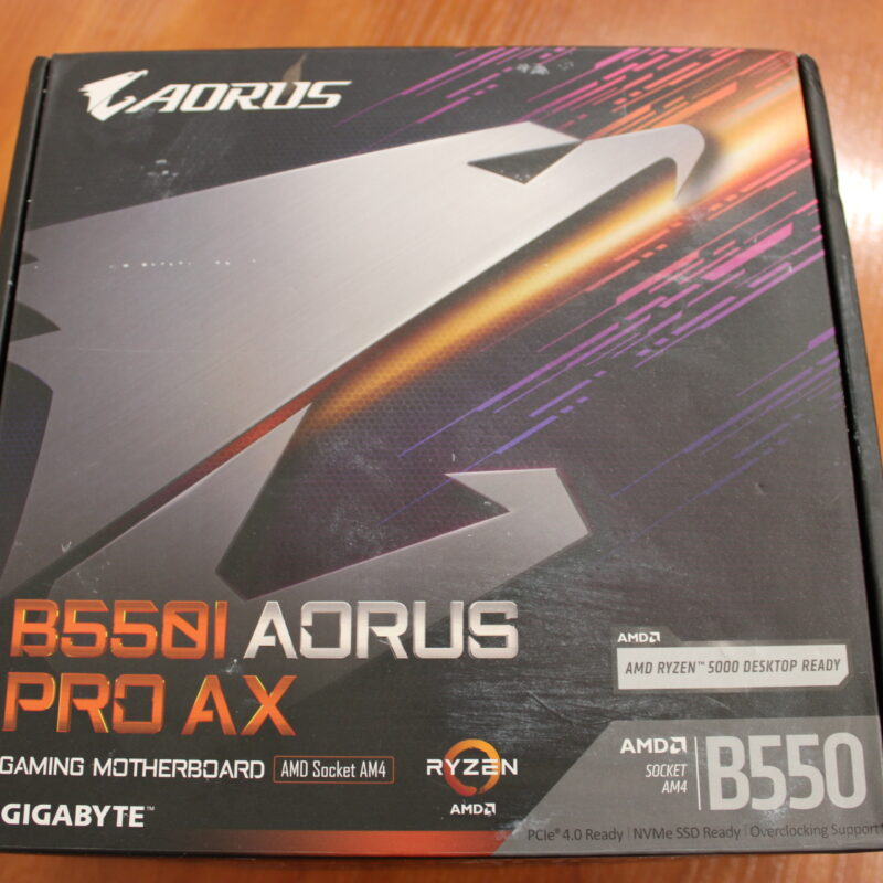 SALE OUT. Gigabyte | B550I AORUS PRO AX 1.0 | Processor family AMD | Processor socket AM4 | DDR4 DIMM | Memory slots 2 | Chipset AMD B | Mini ITX | USED, REFURBISHED, WITHOUT ACCESSORIES, ONLY BACK PANEL INCLUDED - Image 2